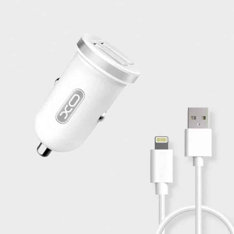 Auto si Moto - Electronice auto - Multimedia auto - Incarcator auto compatibil iPhone, 12-24V, fast, TZ08 alb - Infinity.ro