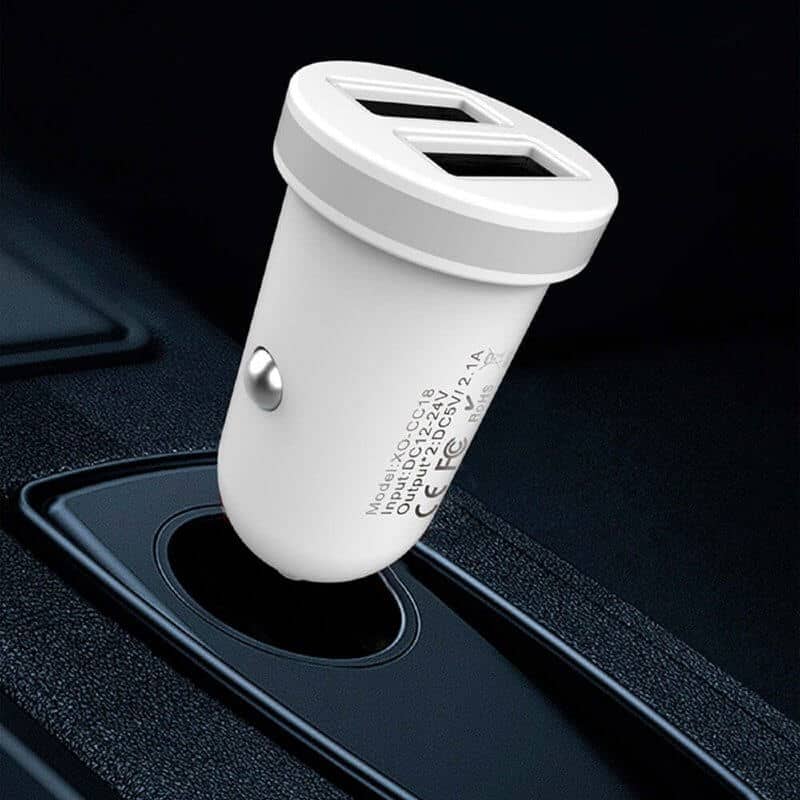 Auto si Moto - Electronice auto - Multimedia auto - Incarcator auto compatibil iPhone, 12-24V, fast, TZ08 alb - Infinity.ro