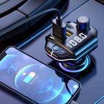 Auto si Moto - Electronice auto - Multimedia auto - Car kit modulator FM BGRJ-A10, Mp3 Player, USB, Type C, fast charge - Infinity.ro