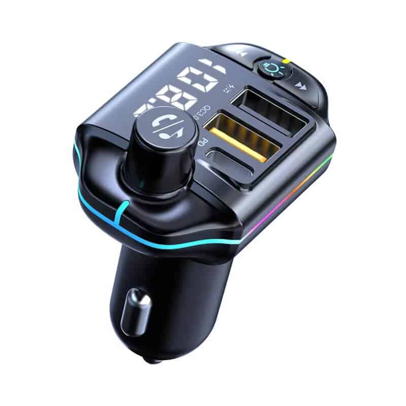 Auto si Moto - Electronice auto - Multimedia auto - Car kit modulator FM BGRJ-A10, Mp3 Player, USB, Type C, fast charge - Infinity.ro