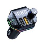 Auto si Moto - Electronice auto - Multimedia auto - Car kit modulator FM BGRJ-A10, Mp3 Player, USB, Type C, fast charge - Infinity.ro