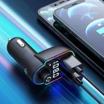 Auto si Moto - Electronice auto - Multimedia auto - Car kit modulator FM BGRJ-A8, Mp3 Player, USB, Type C, fast charge - Infinity.ro