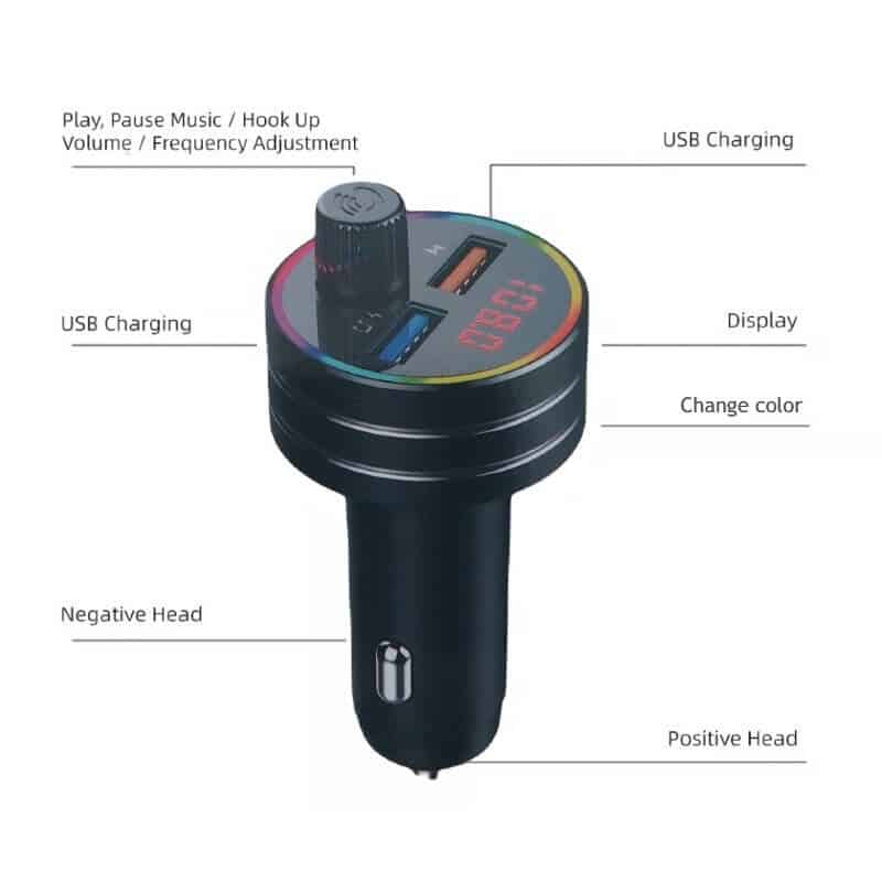 Auto si Moto - Electronice auto - Multimedia auto - Car kit modulator FM BGRJ-C1S, Mp3 Player, 2 x USB - Infinity.ro