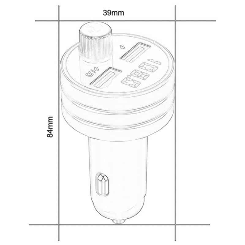 Auto si Moto - Electronice auto - Multimedia auto - Car kit modulator FM BGRJ-C1S, Mp3 Player, 2 x USB - Infinity.ro