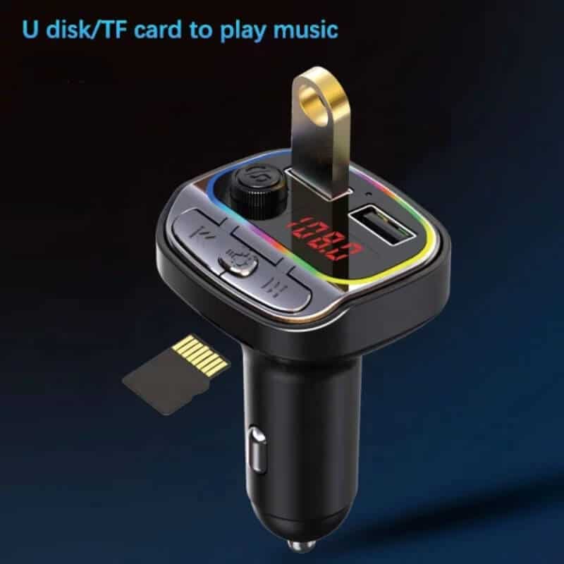 Auto si Moto - Electronice auto - Multimedia auto - Car kit modulator FM BGRJ-C21, Mp3 Player, USB, fast charge - Infinity.ro