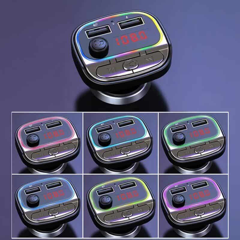 Auto si Moto - Electronice auto - Multimedia auto - Car kit modulator FM BGRJ-C21, Mp3 Player, USB, fast charge - Infinity.ro