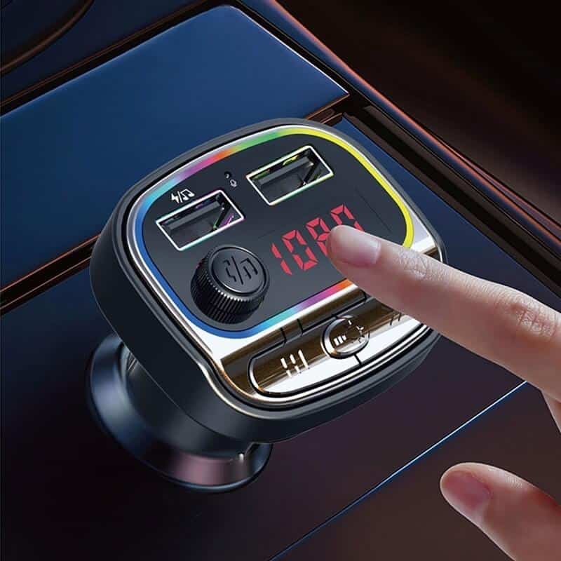 Auto si Moto - Electronice auto - Multimedia auto - Car kit modulator FM BGRJ-C21, Mp3 Player, USB, fast charge - Infinity.ro