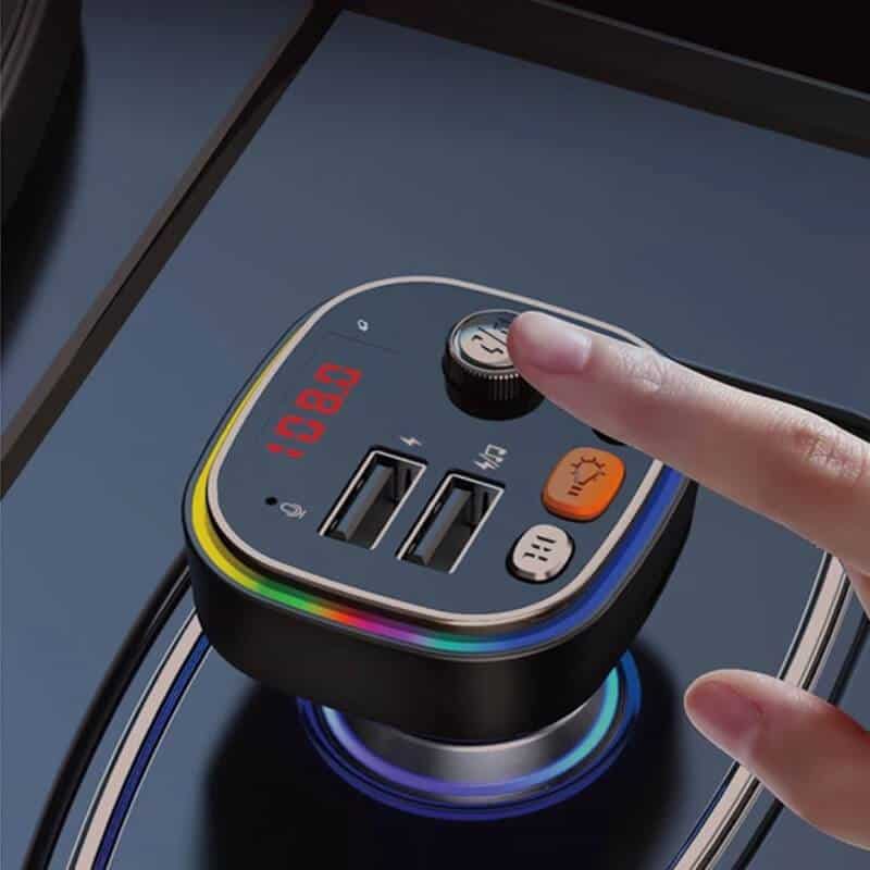 Auto si Moto - Electronice auto - Multimedia auto - Car kit modulator FM BGRJ-C20, Mp3 Player, USB, fast charge - Infinity.ro