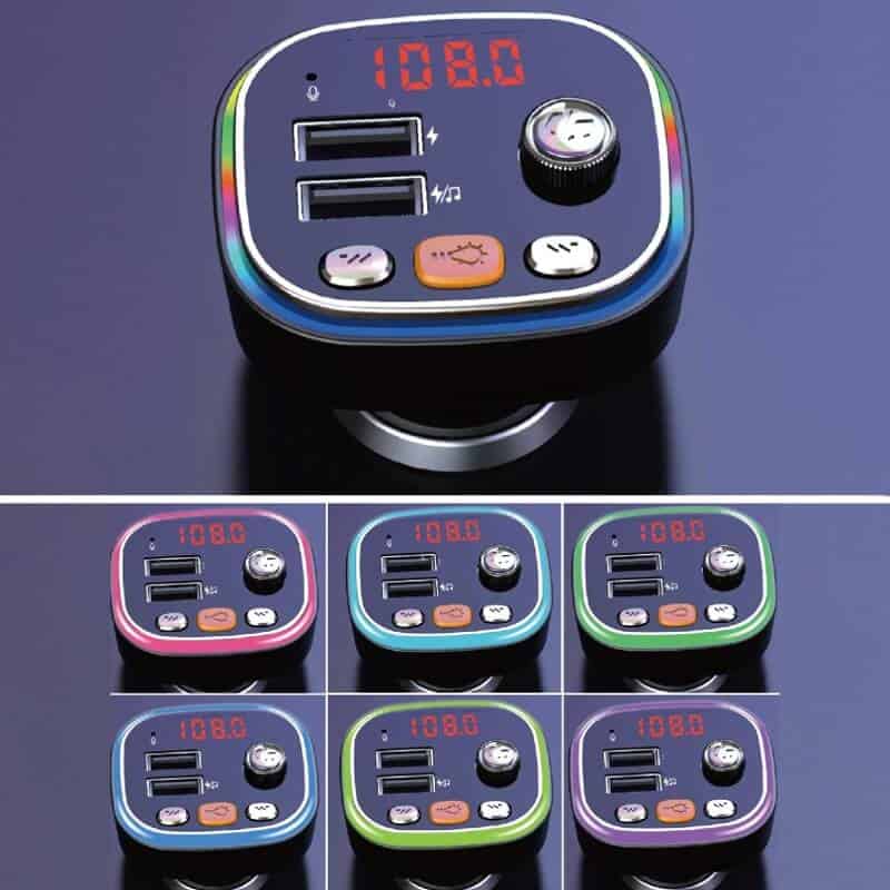 Auto si Moto - Electronice auto - Multimedia auto - Car kit modulator FM BGRJ-C20, Mp3 Player, USB, fast charge - Infinity.ro
