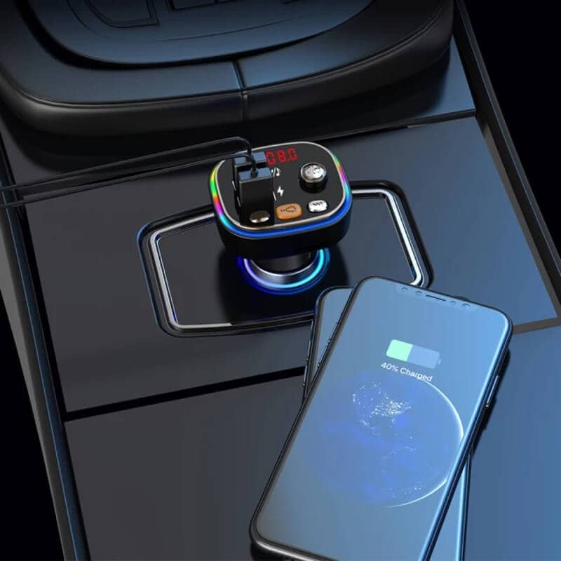 Auto si Moto - Electronice auto - Multimedia auto - Car kit modulator FM BGRJ-C20, Mp3 Player, USB, fast charge - Infinity.ro