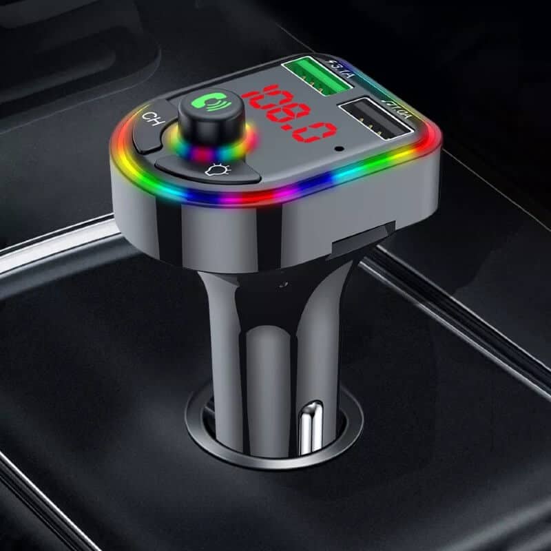 Auto si Moto - Electronice auto - Multimedia auto - Car kit modulator FM BGRJ-F6, Mp3 Player, USB, fast charge - Infinity.ro
