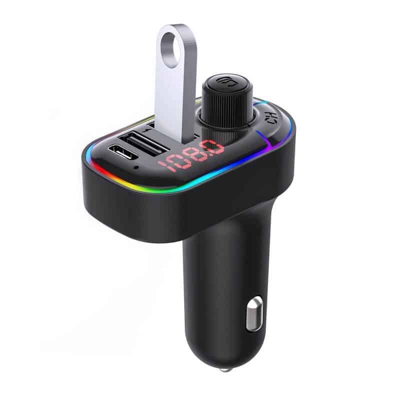 Auto si Moto - Electronice auto - Multimedia auto - Car kit modulator FM BGRJ-C12, Mp3 Player, USB, Type C, fast charge - Infinity.ro