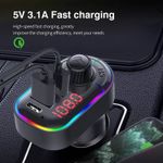 Auto si Moto - Electronice auto - Multimedia auto - Car kit modulator FM BGRJ-C12, Mp3 Player, USB, Type C, fast charge - Infinity.ro