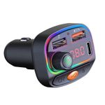 Auto si Moto - Electronice auto - Multimedia auto - Car kit modulator FM BGRJ-C15, Mp3 Player, USB, Type C, fast charge - Infinity.ro