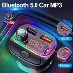 Auto si Moto - Electronice auto - Multimedia auto - Car kit modulator FM BGRJ-C15, Mp3 Player, USB, Type C, fast charge - Infinity.ro
