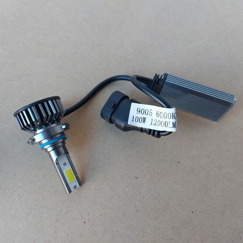 Auto si Moto - Electrice auto - Iluminare si semnalizare - Becuri auto - Becuri led HB3 cob F2, 12000 lumeni 100W, 6000k - Infinity.ro