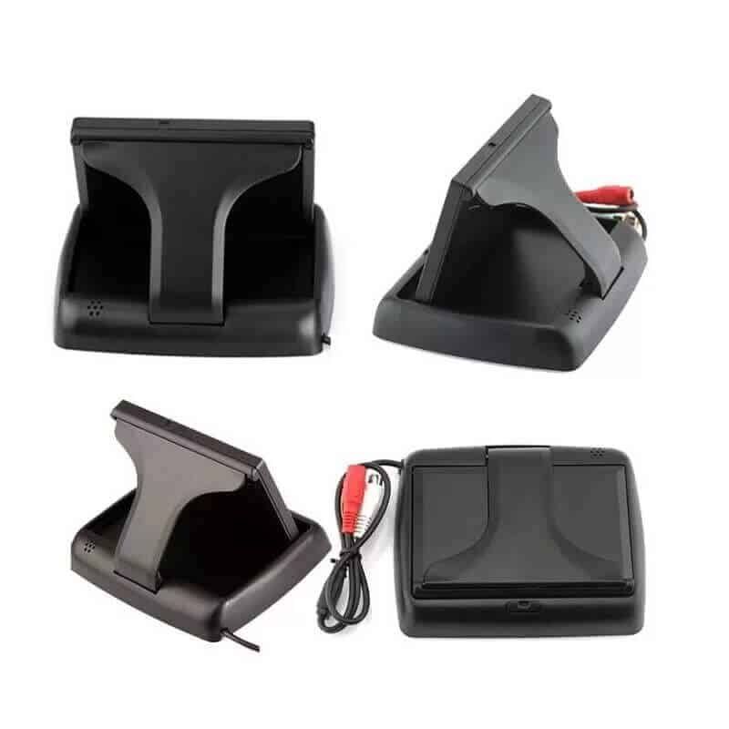 Auto si Moto - Electronice auto - Camere auto si DVR - Kit 2 in 1, suport numar inmatriculare cu camera marsarier si monitor pliabil - Infinity.ro