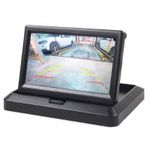 Auto si Moto - Electronice auto - Camere auto si DVR - Kit 2 in 1, suport numar inmatriculare cu camera marsarier si monitor pliabil - Infinity.ro