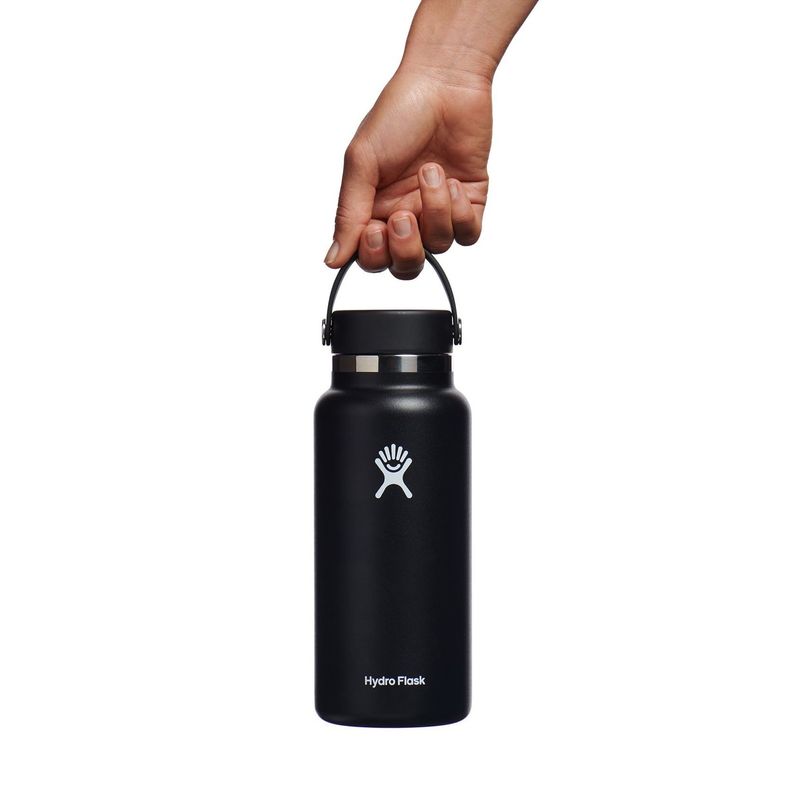 Casa si Gradina - Bucatarie si vesela - Accesorii bar - Termosuri si Cani termos - Sticla termos, inox, 950ml, "Wide Mouth", Black - Hydro Flask - Infinity.ro
