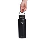 Casa si Gradina - Bucatarie si vesela - Accesorii bar - Termosuri si Cani termos - Sticla termos, inox, 1,18L, "Wide Mouth", Black - Hydro Flask - Infinity.ro
