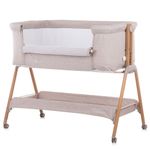 Casa si Gradina/Mobilier/Mobilier copii/Patuturi copii - Patut Co-Sleeper Chipolino Sweet Dreams mocca wood - Infinity.ro