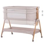 Casa si Gradina/Mobilier/Mobilier copii/Patuturi copii - Patut Co-Sleeper Chipolino Sweet Dreams mocca wood - Infinity.ro