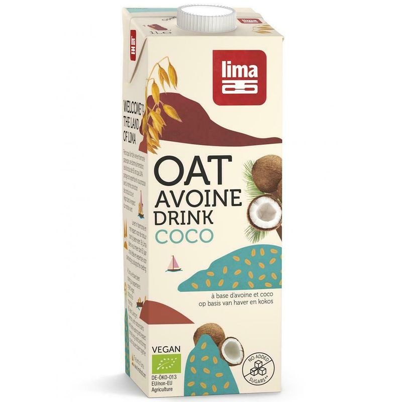 Market - Bacanie - Alimente de baza - Alte alimente si ingrediente - Bautura vegetala de ovaz cu cocos bio 1L, Lima - Infinity.ro