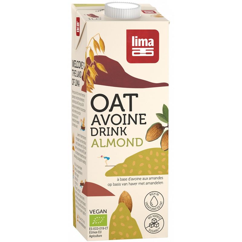 Market - Bacanie - Alimente de baza - Alte alimente si ingrediente - Bautura vegetala de ovaz cu migdale bio 1L, Lima - Infinity.ro