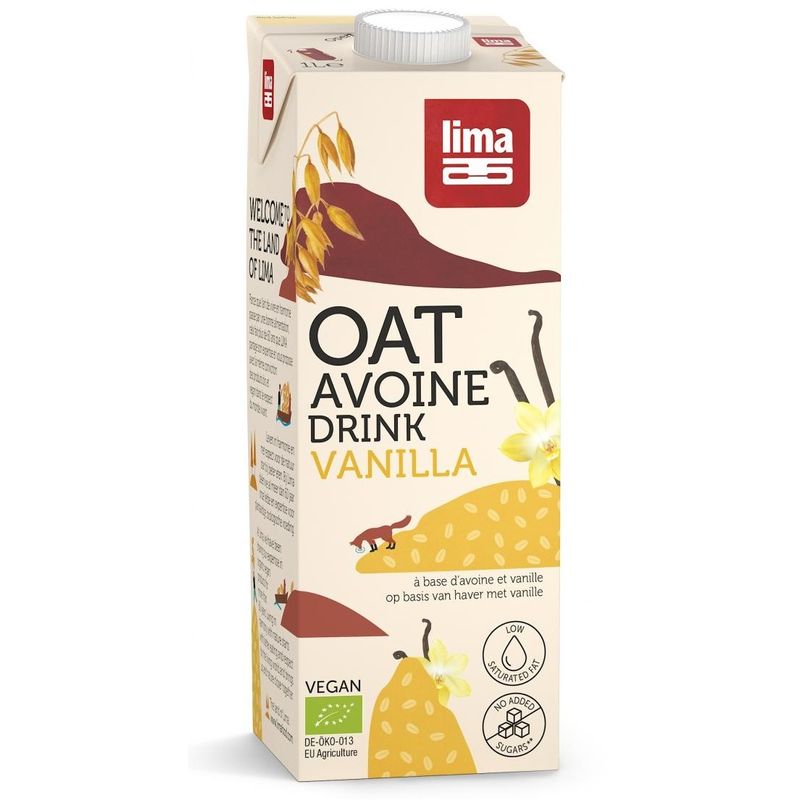 Market - Bacanie - Alimente de baza - Alte alimente si ingrediente - Bautura vegetala de ovaz cu vanilie eco 1L Lima - Infinity.ro