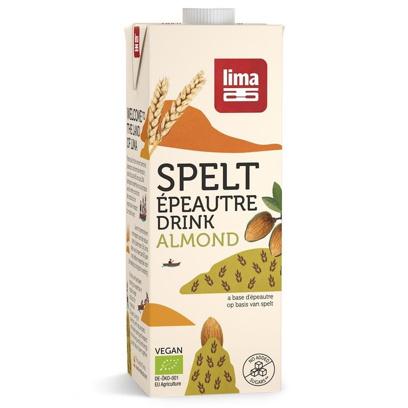 Market - Bacanie - Alimente de baza - Alte alimente si ingrediente - Bautura vegetala de spelta cu migdale eco 1L Lima - Infinity.ro