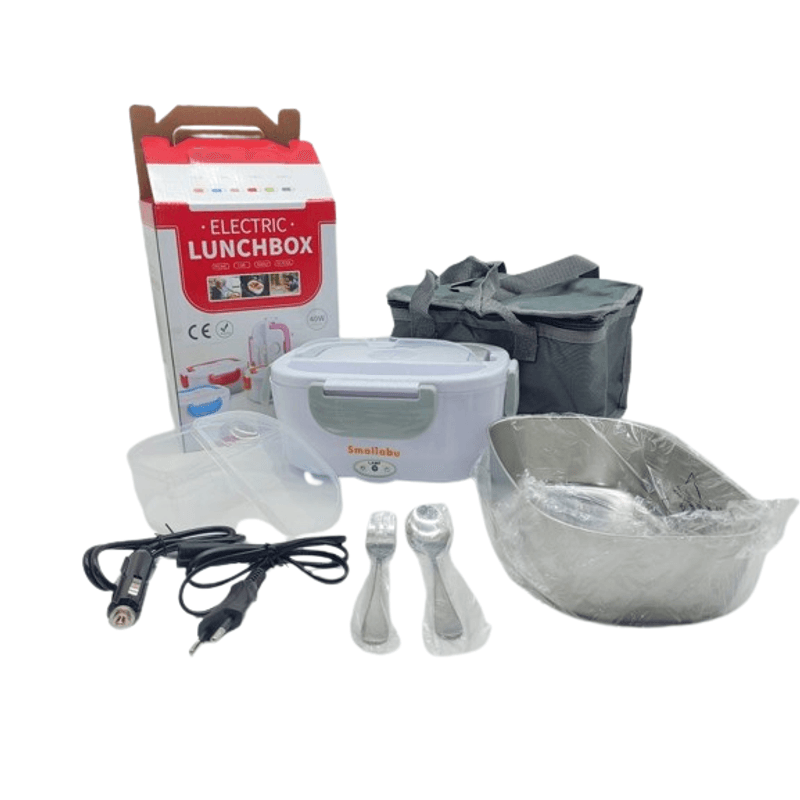 Casa si Gradina - Bucatarie si vesela - Organizare si depozitare bucatarie - Cutii alimentare - Incalzitor de alimente portabil gri Smaliabu - Infinity.ro