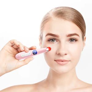 Dispozitiv de infrumusetare cu lumina LED neinvaziva, EMS roz-auriu pentru terapia ochilor si a buzelor