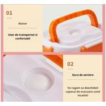 Casa si Gradina - Bucatarie si vesela - Organizare si depozitare bucatarie - Cutii alimentare - Incalzitor de alimente portabil portocaliu Smaliabu - Infinity.ro