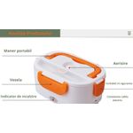 Casa si Gradina - Bucatarie si vesela - Organizare si depozitare bucatarie - Cutii alimentare - Incalzitor de alimente portabil portocaliu Smaliabu - Infinity.ro