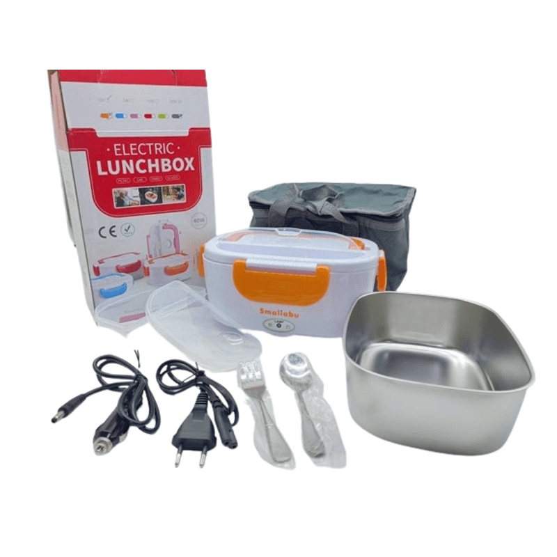 Casa si Gradina - Bucatarie si vesela - Organizare si depozitare bucatarie - Cutii alimentare - Incalzitor de alimente portabil portocaliu Smaliabu - Infinity.ro