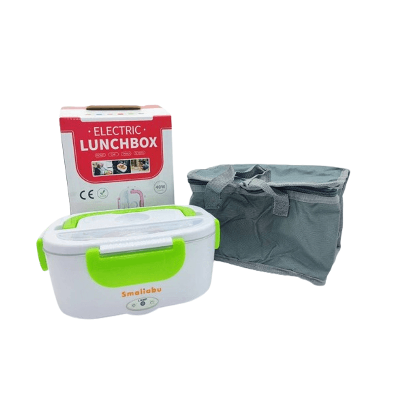 Casa si Gradina - Bucatarie si vesela - Organizare si depozitare bucatarie - Cutii alimentare - Incalzitor de alimente portabil verde Smaliabu - Infinity.ro