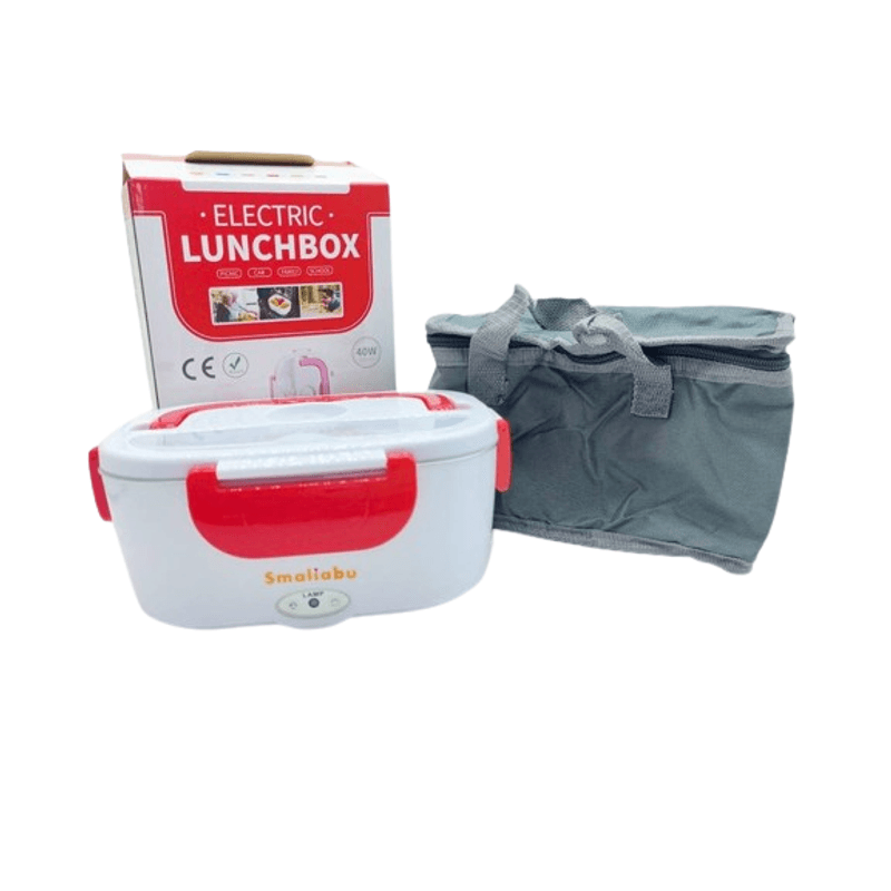 Casa si Gradina - Bucatarie si vesela - Organizare si depozitare bucatarie - Cutii alimentare - Incalzitor de alimente portabil rosu Smaliabu - Infinity.ro