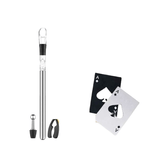 Casa si Gradina - Bucatarie si vesela - Accesorii bar - Carafe si decantoare - Decantor de vin si aerator pentru vin cu tija  inoxidabila pentru mentineraea rece a vinului - Infinity.ro