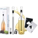 Casa si Gradina - Bucatarie si vesela - Accesorii bar - Carafe si decantoare - Decantor de vin si aerator pentru vin cu tija  inoxidabila pentru mentineraea rece a vinului - Infinity.ro