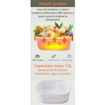 Casa si Gradina - Bucatarie si vesela - Organizare si depozitare bucatarie - Cutii alimentare - Incalzitor de alimente portabil roz Smaliabu - Infinity.ro