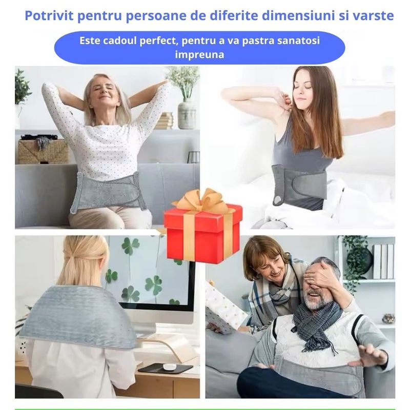 Ingrijire personala si Cosmetice - Sanatate si wellness - Articole wellness - Incalzitoare corporale - Fasa termica / centura termica cu scai pentru o fixare mai buna - Infinity.ro