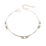 Fashion, accesorii si bijuterii - Femei - Bijuterii femei - Bratari femei - Bratara  farmec pentru glezna, model geometric,capat cu argint 925 - Infinity.ro