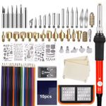 Casa si Gradina - Constructii - Scule electrice si accesorii - Scule multifunctionale si accesorii - Aparat pentru pirogravat rosu, 69 de piese - Infinity.ro