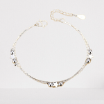 Fashion, accesorii si bijuterii - Femei - Bijuterii femei - Bratari femei - Bratara farmec stea, cu lantisor dublu rasucit, chapat cu argint 925 - Infinity.ro