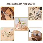 Casa si Gradina - Constructii - Scule electrice si accesorii - Scule multifunctionale si accesorii - Aparat pentru pirogravat portocaliu, 69 de piese - Infinity.ro