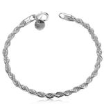 Fashion, accesorii si bijuterii - Femei - Bijuterii femei - Bratari femei - Bratara Bohemia, moderna, chapata in rodiu argintiu 925, cu strasuri rasucite - Infinity.ro