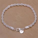 Fashion, accesorii si bijuterii - Femei - Bijuterii femei - Bratari femei - Bratara Bohemia, moderna, chapata in rodiu argintiu 925, cu strasuri rasucite - Infinity.ro