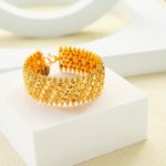 Fashion, accesorii si bijuterii - Femei - Bijuterii femei - Bratari femei - Bratara eleganta, seducatoare, inalta calitate, chapata in aur de 24K, moderna sau ultra contemporana - Infinity.ro