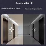 Casa si Gradina - Electrice - Accesorii electrice - Sonerii electrice - Sonerie wireless cu camera video, M10PLUS, 4, 3HD Viziune nocturna, Interfon vocal autonomie mare,  50M int, acumulator - Infinity.ro