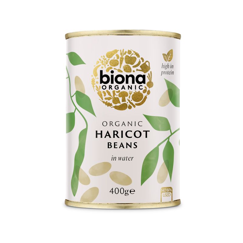 Market - Bacanie - Conserve si compoturi - Conserve legume - Fasole alba Haricot bio 400g Biona - Infinity.ro